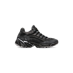 Black Distressed Sneakers 231188M237018