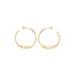 Gold The Monogram Hoops Earrings 231190F022003
