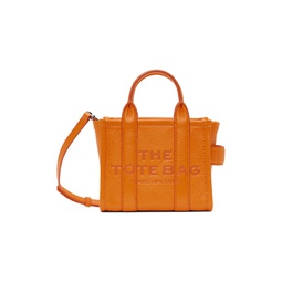 Orange The Leather Mini Tote 231190F049124
