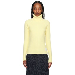 Yellow The Ribbed Turtleneck 231190F099001