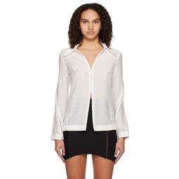 White Grace Shirt 231200F109000