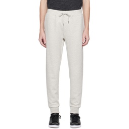 Gray Embroidered Lounge Pants 231213M191011