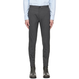 Gray Terrance Trousers 231216M191018