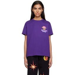 Purple Safety First T Shirt 231219F110002