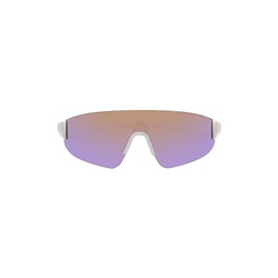 White Pace Sunglasses 231230F005021