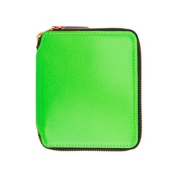 Green Super Fluo Line Wallet 231230M164024