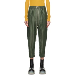 Green Astaires Cropped Lounge Pants 231232F087006