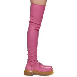Pink Bozo Stocking Tractor Boots 231232F115002