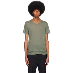 Green Basic T Shirt 231232M213052