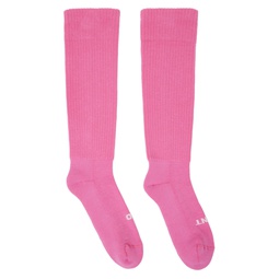 Pink So Cunt Socks 231232M220014