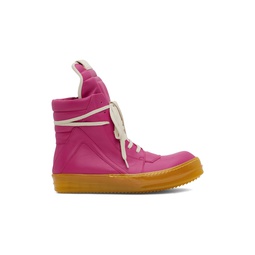 Pink Geobasket Sneakers 231232M236002