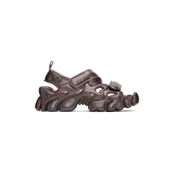 Black Melissa Edition Puff Sandals 231236F124003