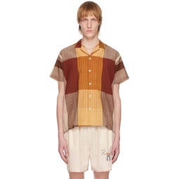Brown Handloom Shirt 231245M192015