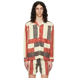 Off White Patchwork Shirt 231245M192037