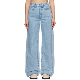 Blue Eva Twisted Seam Jeans 231246F069031