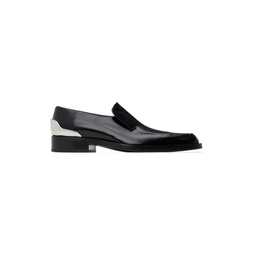 Black Pointed Toe Loafers 231249F121007