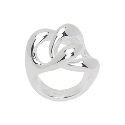 Silver Curb Chain Ring 231249M147016
