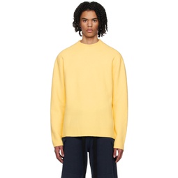 Yellow Crewneck Sweater 231249M201001