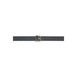 Gray Perforated Belt 231251M131007