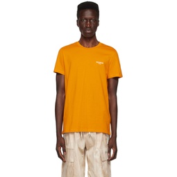 Orange Flocked T Shirt 231251M213000