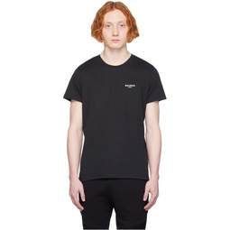 Black Flocked T Shirt 231251M213001