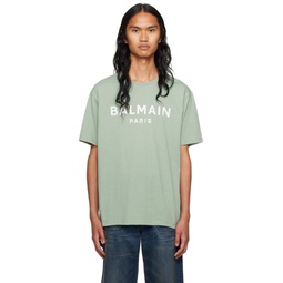 Green Printed T Shirt 231251M213059