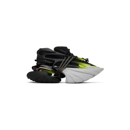 Black   Green Fluorescent Unicorn Sneakers 231251M237045