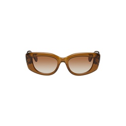 Brown Cat Eye Sunglasses 231254F005002