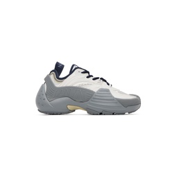SSENSE Exclusive Gray   Navy Flash X Sneakers 231254F128029