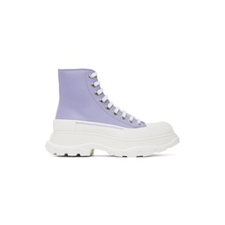 Purple Tread Slick Sneakers 231259F127007