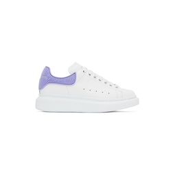 White   Purple Oversized Sneakers 231259F128039
