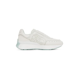 White Leather Sneakers 231259M237020