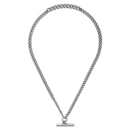Silver T Bar Necklace 231260M145001