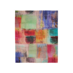 Multicolour Abstract Paint Scarf 231260M150004