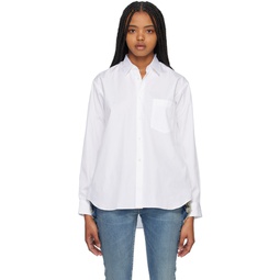 White Patch Pocket Shirt 231270F109013