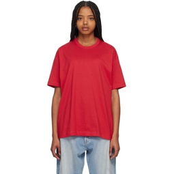 Red Crewneck T Shirt 231270F110002