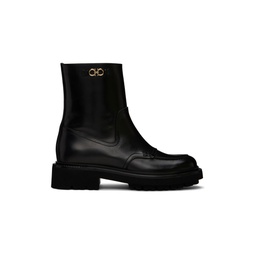 Black Oreste Leather Boots 231270F113005