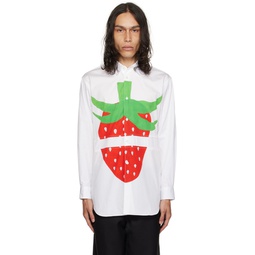 White Brett Westfall Edition Strawberry Shirt 231270M192006