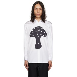 White Brett Westfall Edition Mushroom Shirt 231270M192027