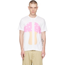 White Brett Westfall Edition Mushroom T Shirt 231270M213016