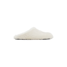 Off White 4G Shearling Slippers 231278F121001