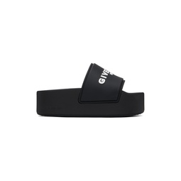 Black Paris Flat Sandals 231278F124000