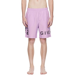 Purple 4G Swim Shorts 231278M208005