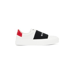White   Red City Sport Sneakers 231278M237005