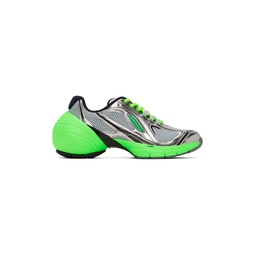 Silver   Green TK MX Sneakers 231278M237027