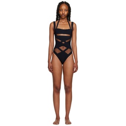 Black Fynlee One Piece Swimsuit 231281F103028