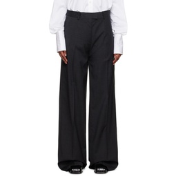 Gray Classic Trousers 231287F087000