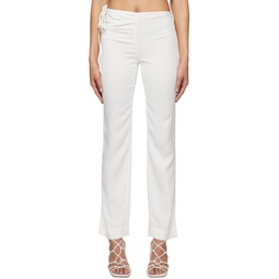 White Bertoia Trousers 231311F092013