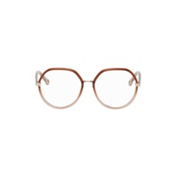 Brown Octagonal Glasses 231338F004005