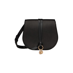 Black Mini Alphabet Saddle Bag 231338F048070